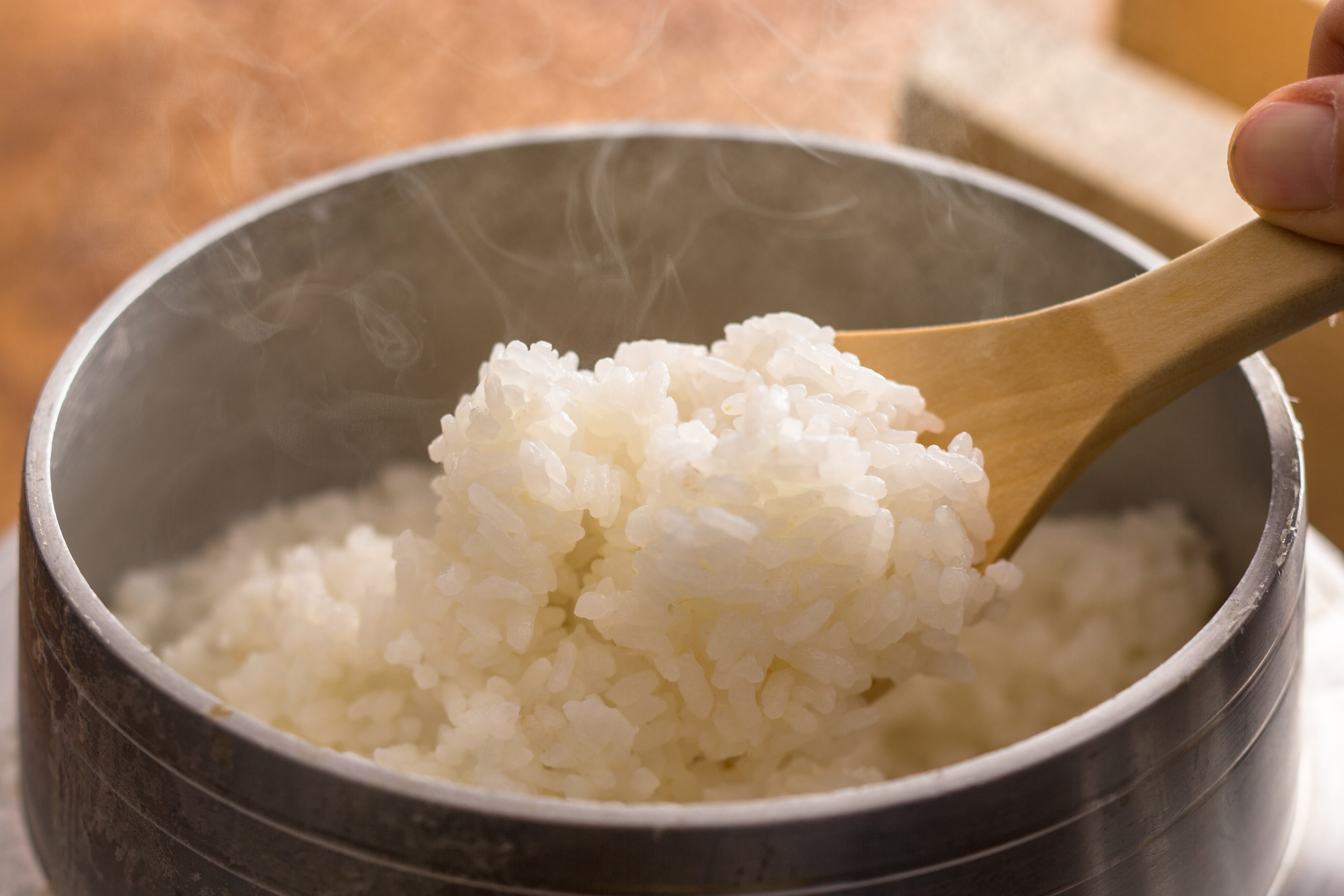 炊き立て釜炊きご飯