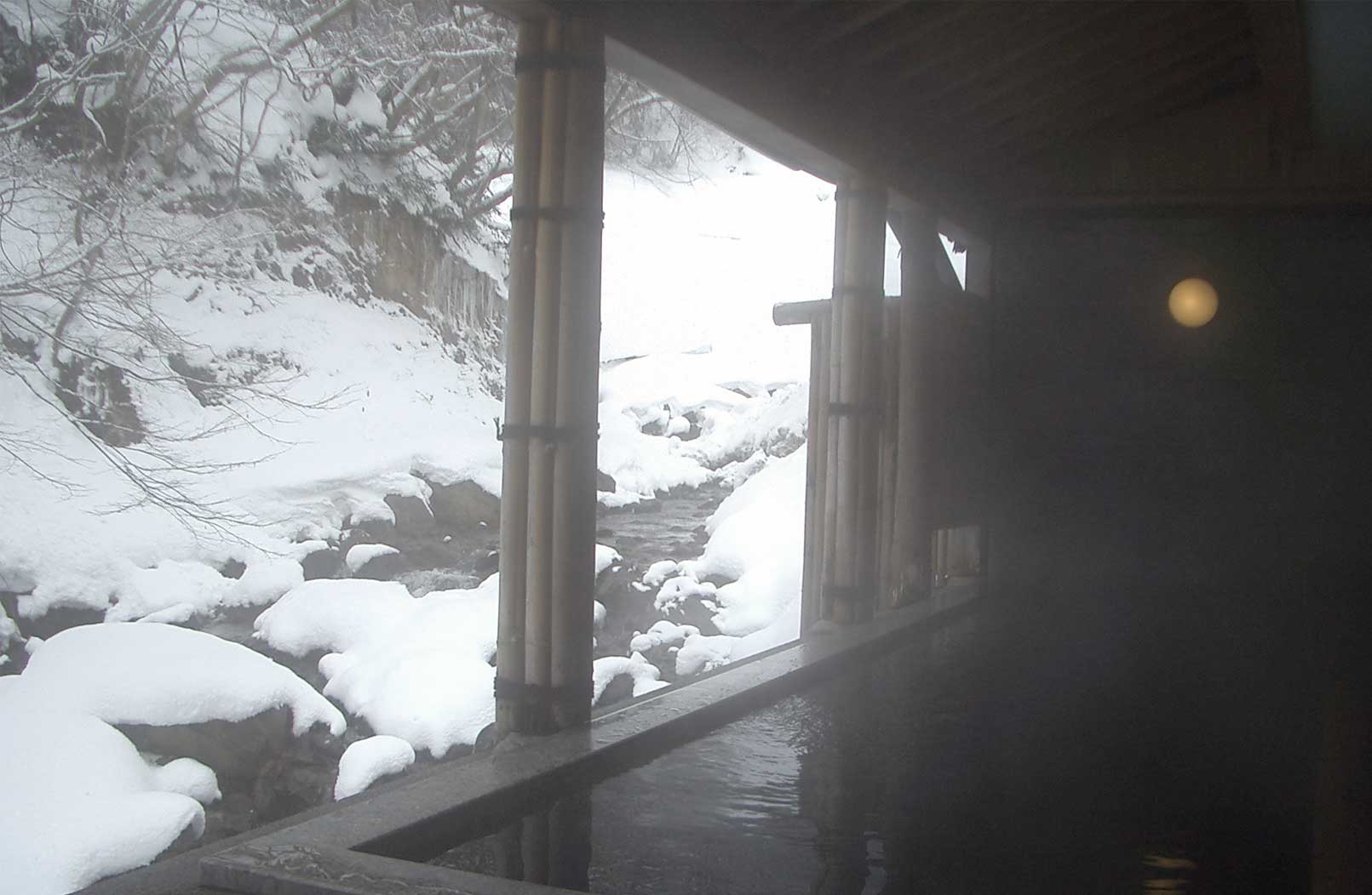 ハチ北高原お宿ひさ家　露天風呂